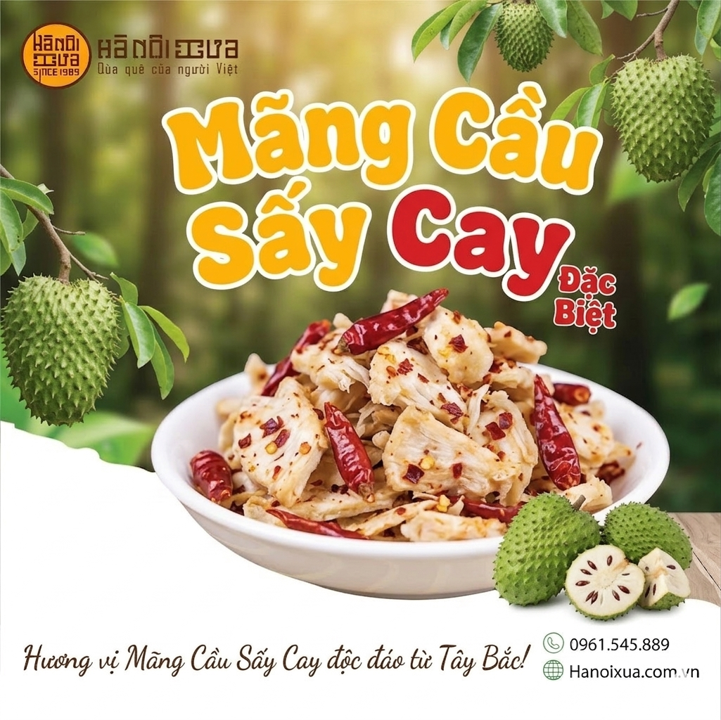 Mãng cầu sấy cay