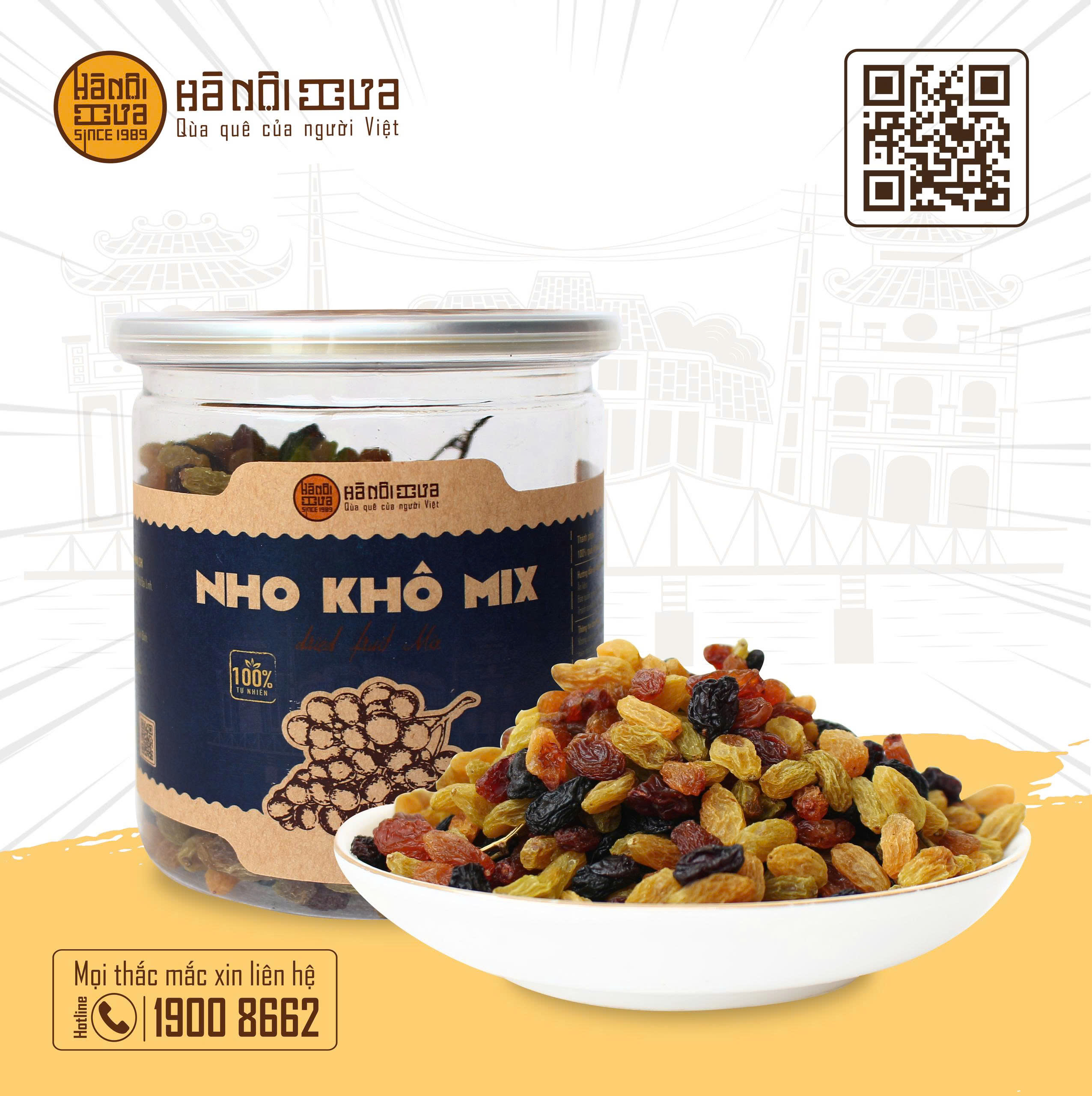 Nho khô mix