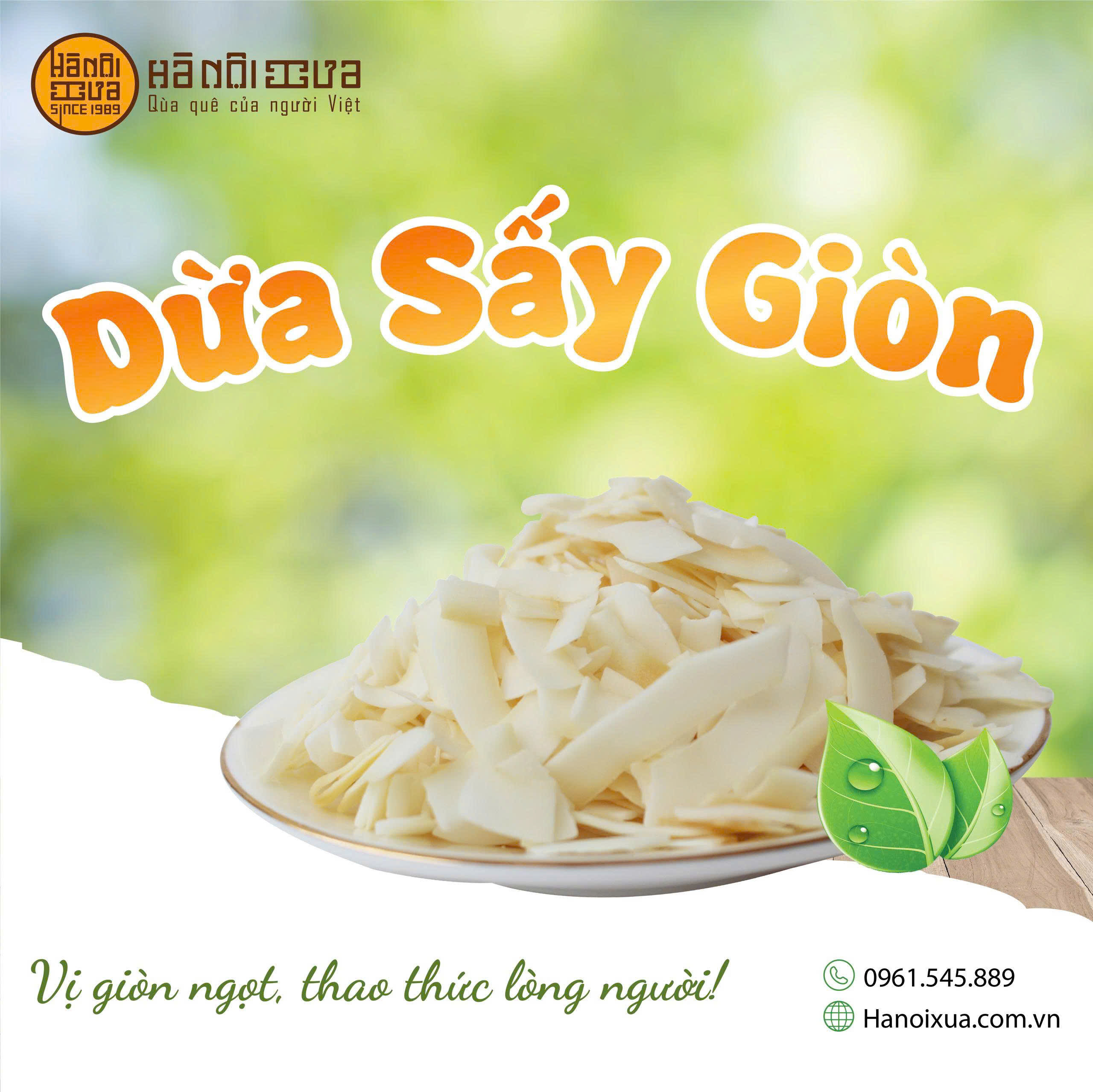 Dừa sấy giòn